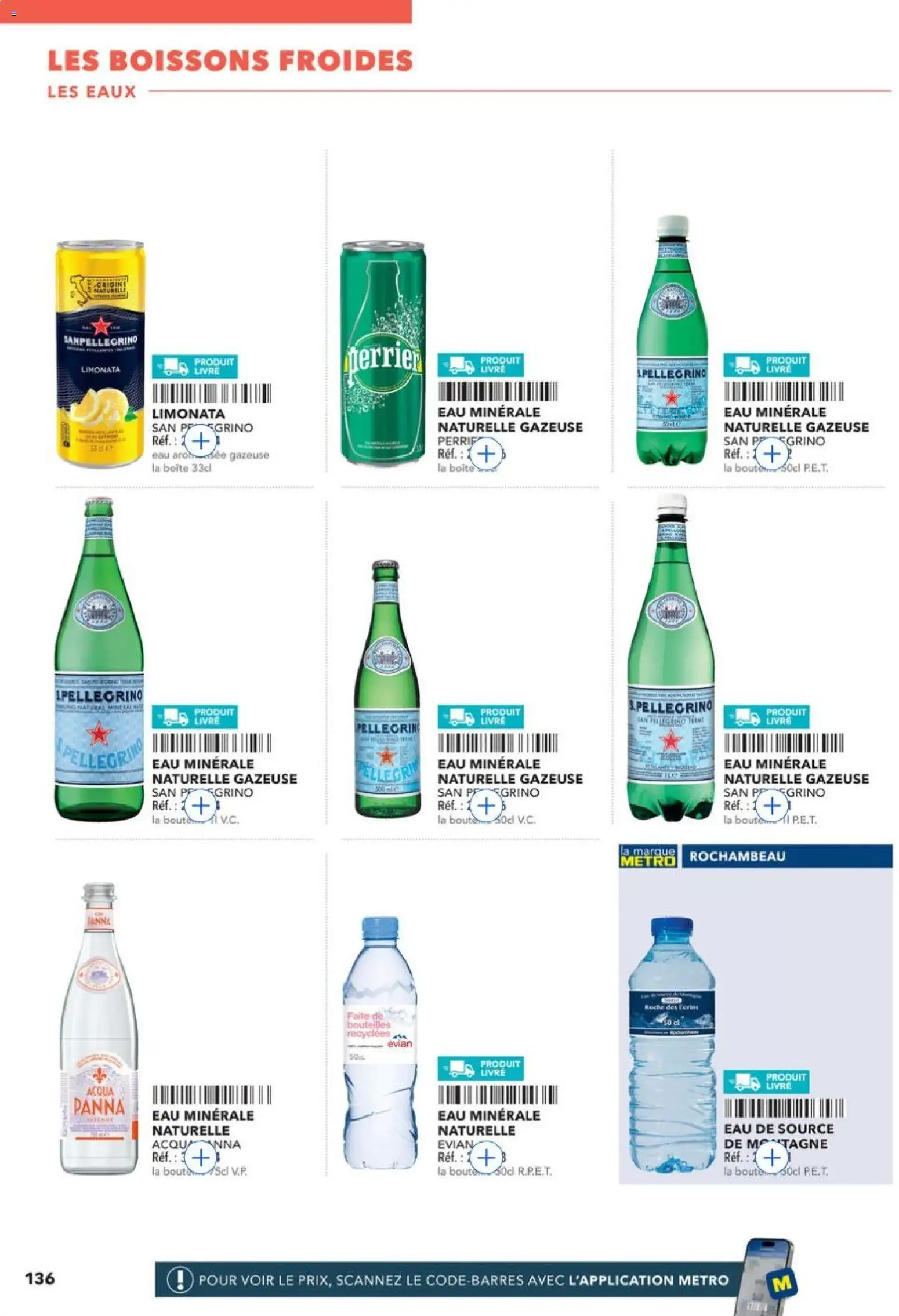 Prévisualisation de METRO - Guide Italie du magasin METRO formulaire valide 28/05/2026 - Livre, Eau minérale, Boissons, Eau de source, Eau minérale naturelle