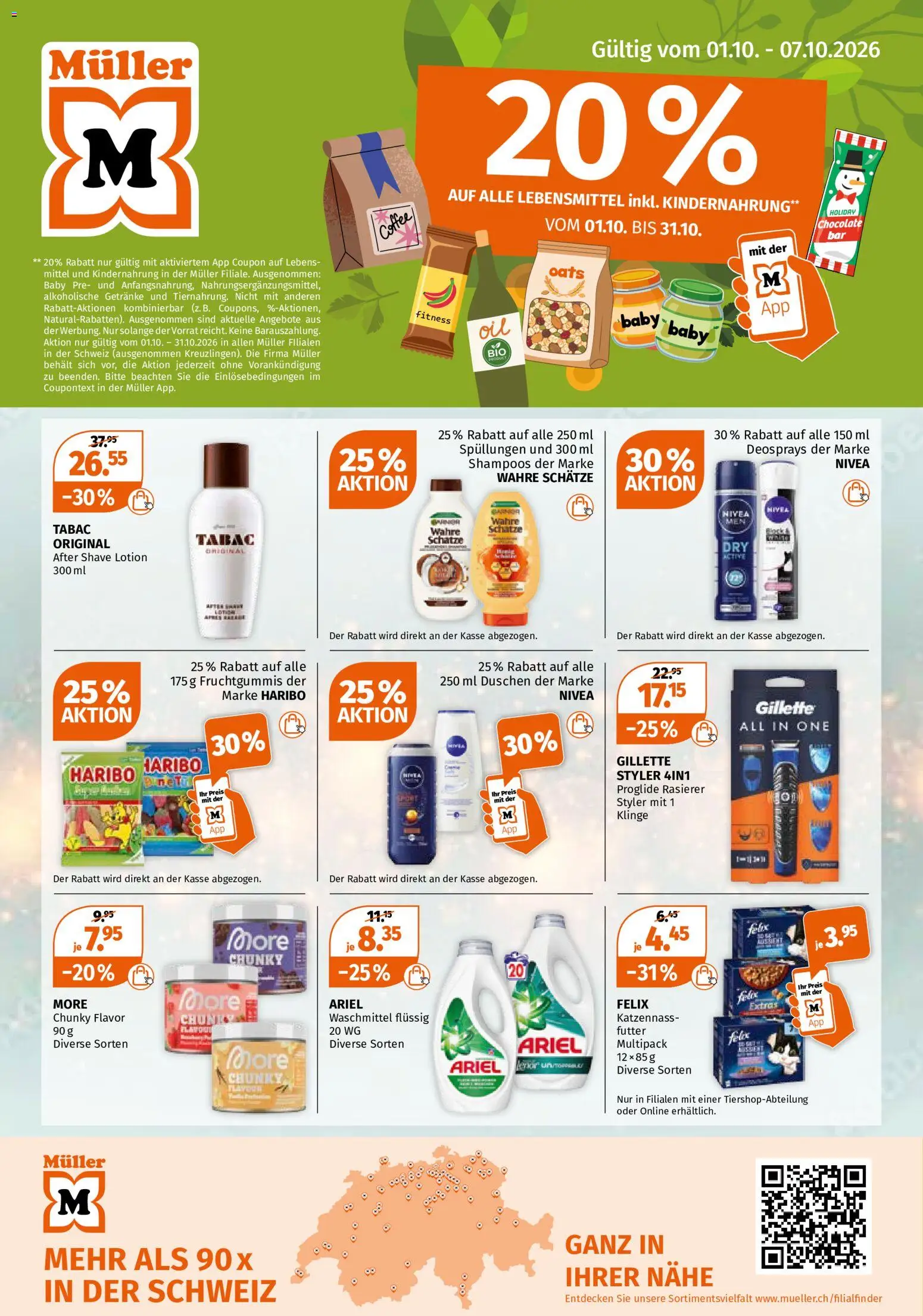 Vorschau des Merkblatts Müller aktionen vom Shop Müller gültig von 01.10.2026 bis 07.10.2026