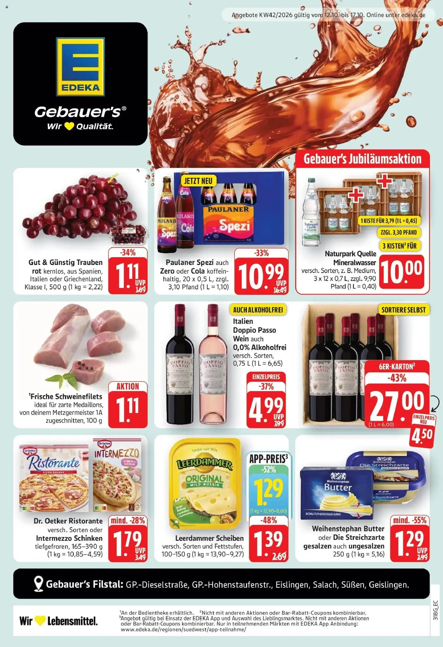Vorschau von dem Prospekt des Geschäftes Edeka, gültig ab dem 12.10.2026