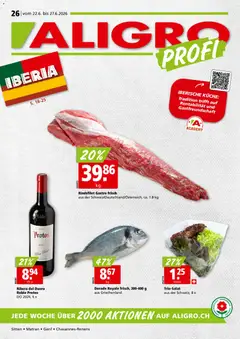 Vorschau des Merkblatts Aligro aktionen Chavannes, Matran, Genf, Sitten vom Shop Aligro gültig von 22.06.2026 bis 27.06.2026