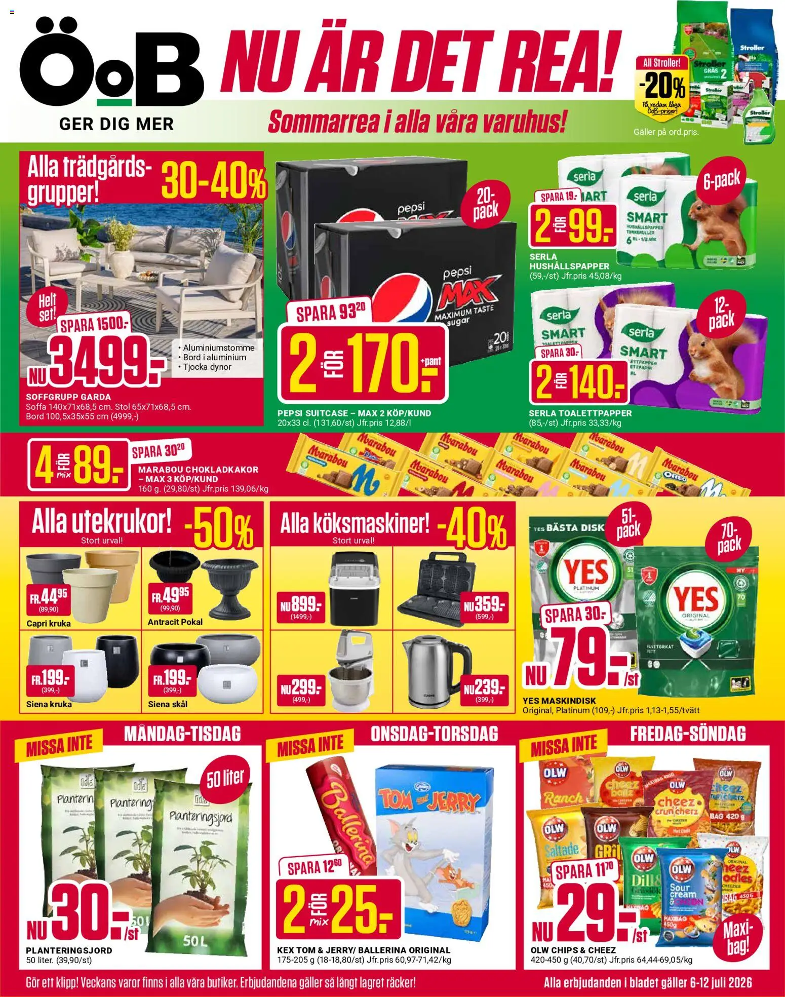 Förhandsgranska reklamblad ÖoB erbjudanden från butik ÖoB gäller från 06/07/2026