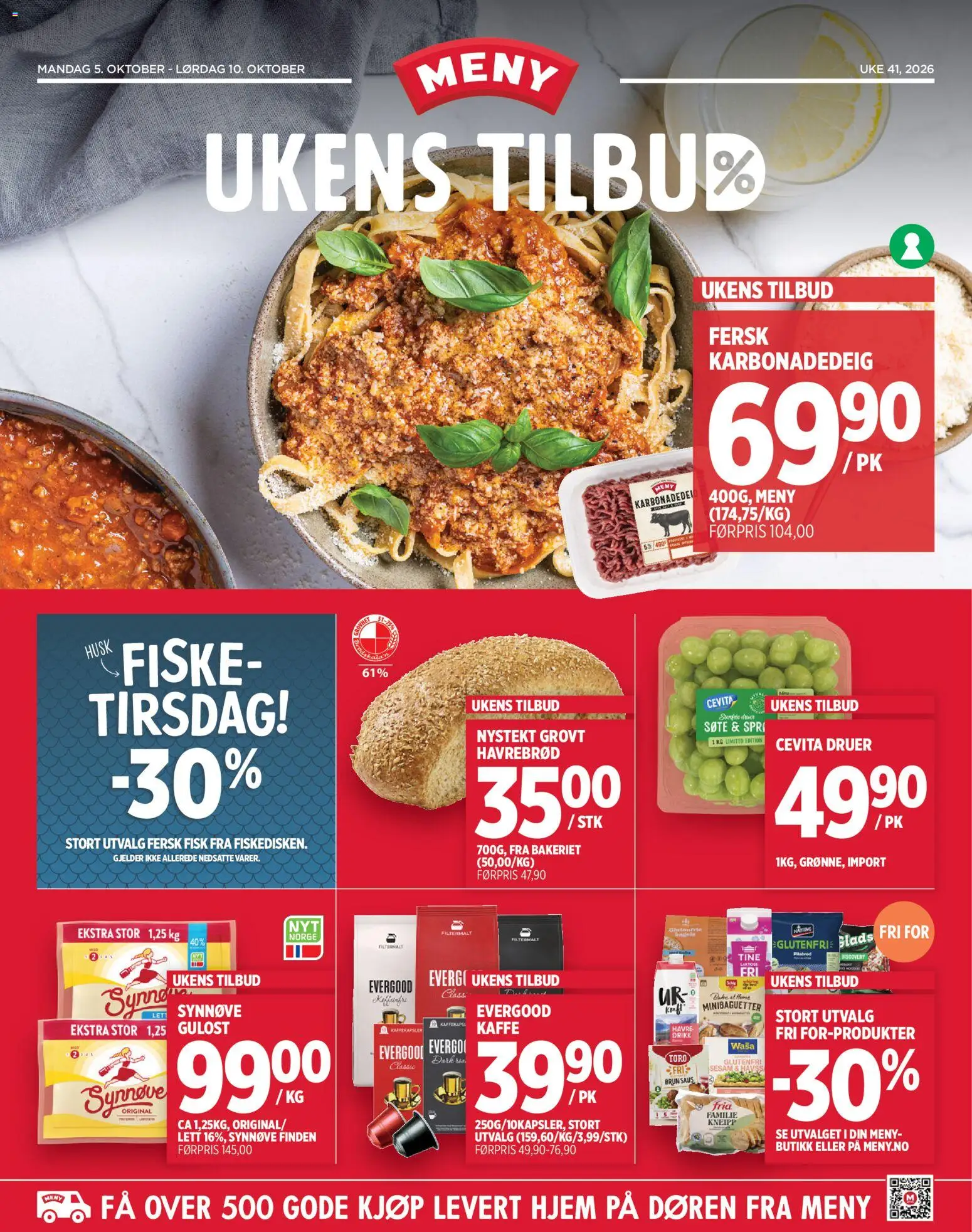 Forhåndsvis Meny kundeavis fra butikk Meny gyldig fra 05/10/2026