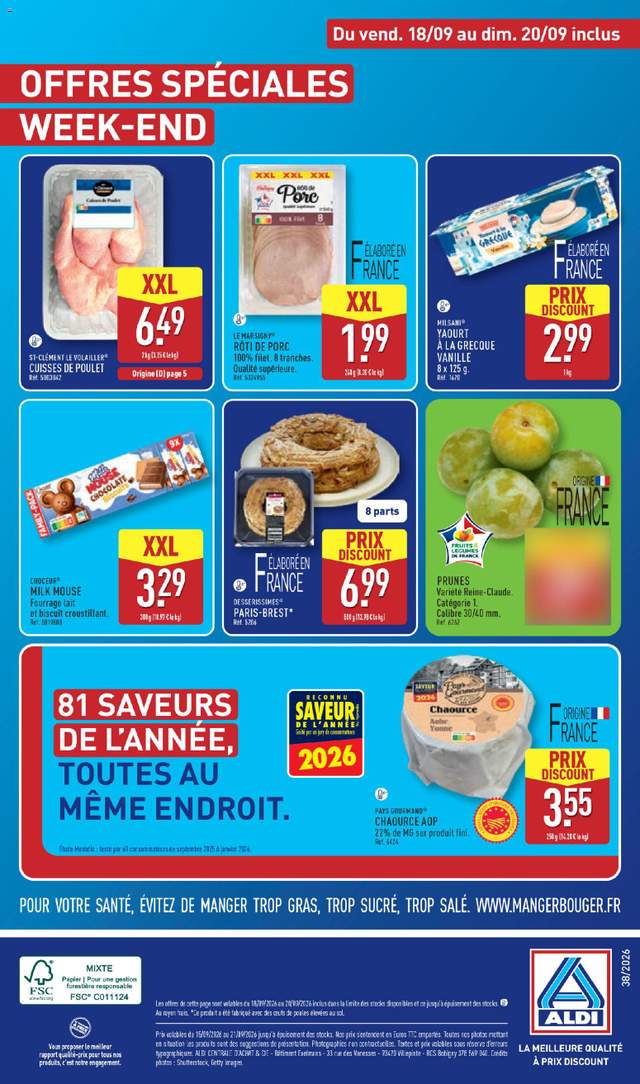 Nouveau catalogue Aldi à partir du 15/09