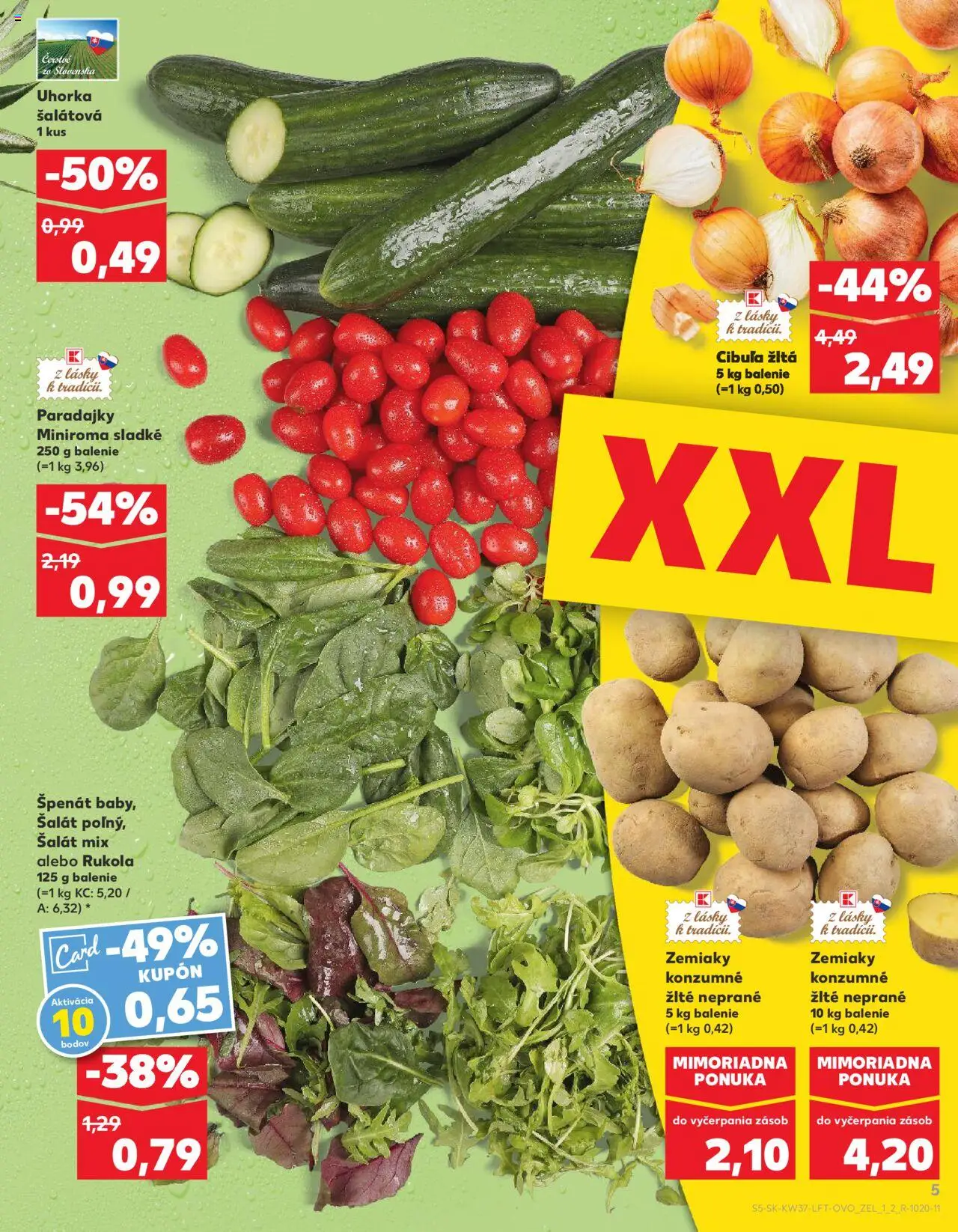 Náhľad Kaufland letáku platného od 11.09.2025 - Šalát, Paradajky, Zemiaky, Cibuľa