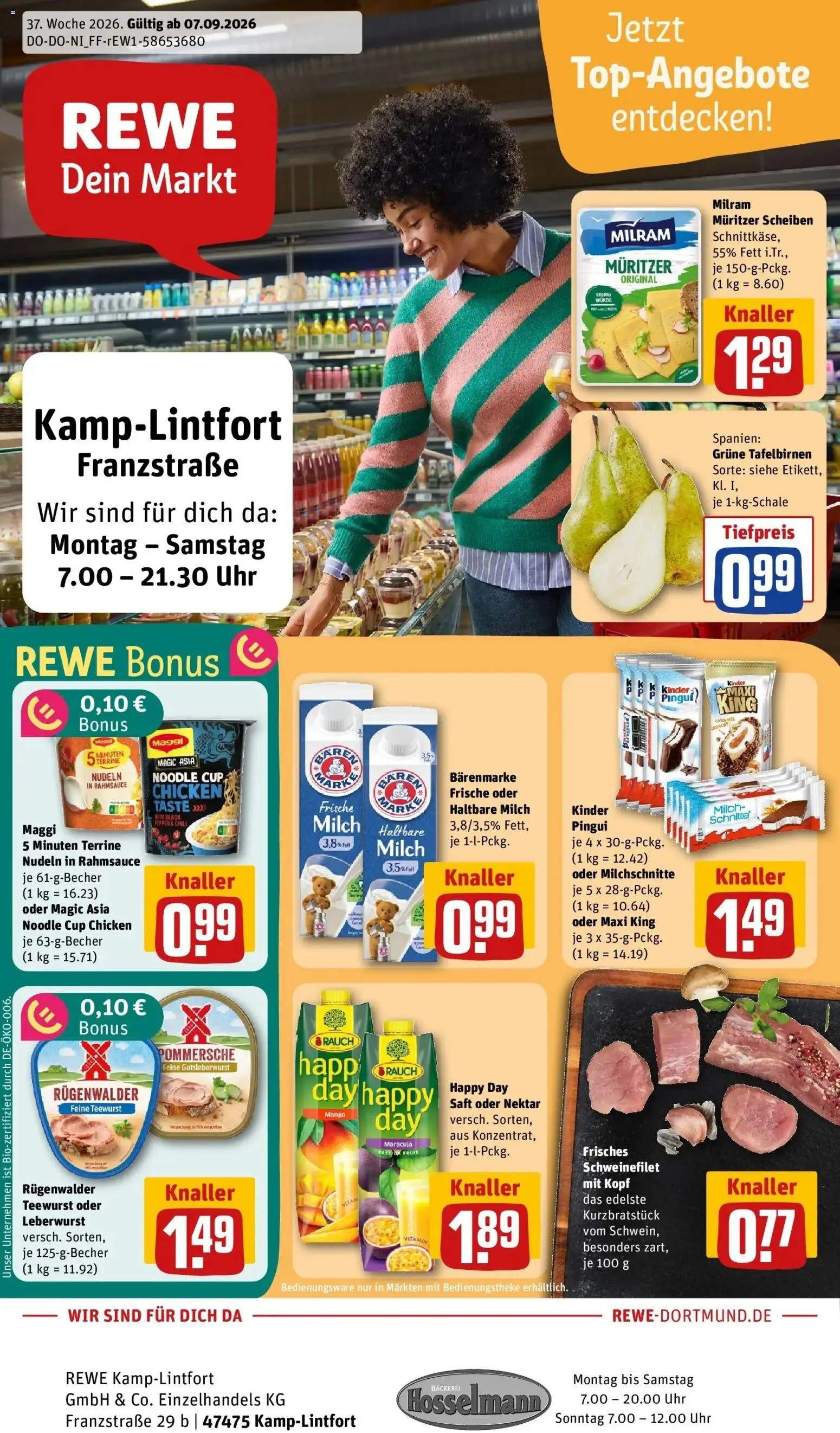 Vorschau von dem Prospekt des Geschäftes Rewe, gültig ab dem 07.09.2026