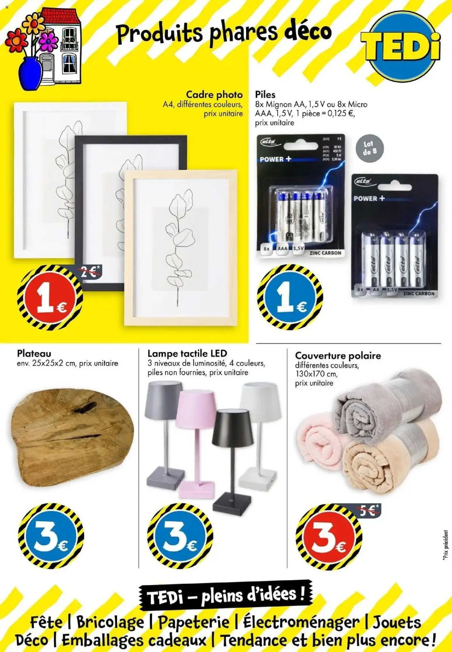 Prévisualisation de TEDi catalogue Pusey du magasin TEDi formulaire valide 21/10/2026 - Bricolage, Jouets, Lampe, Cadre, Sel, Piles, Polaire, Couverture polaire