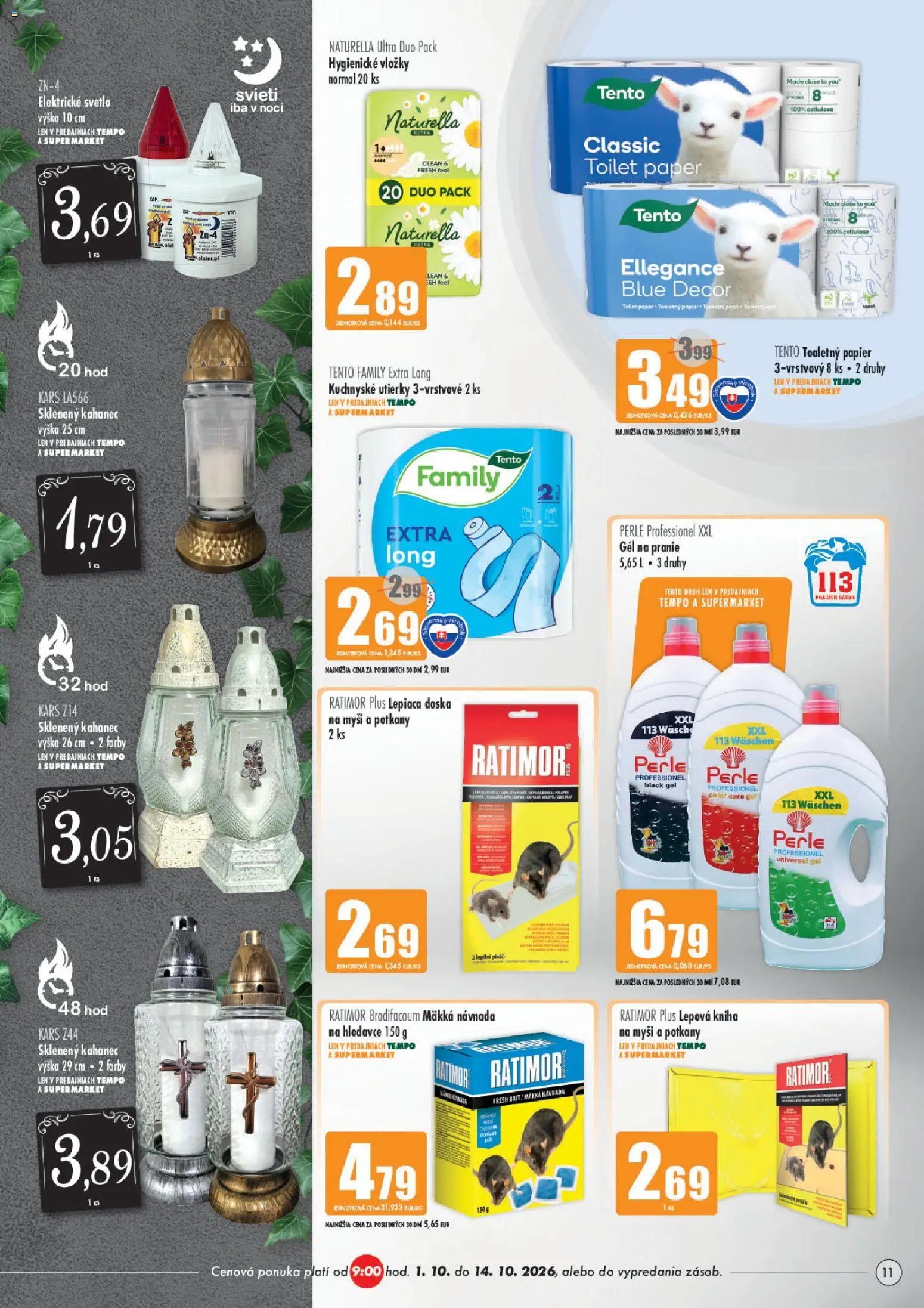 Náhľad COOP Jednota letáku platného od 01.10.2026 - Kniha, Toaletný papier, Svetlo, Utierky, Gél na pranie