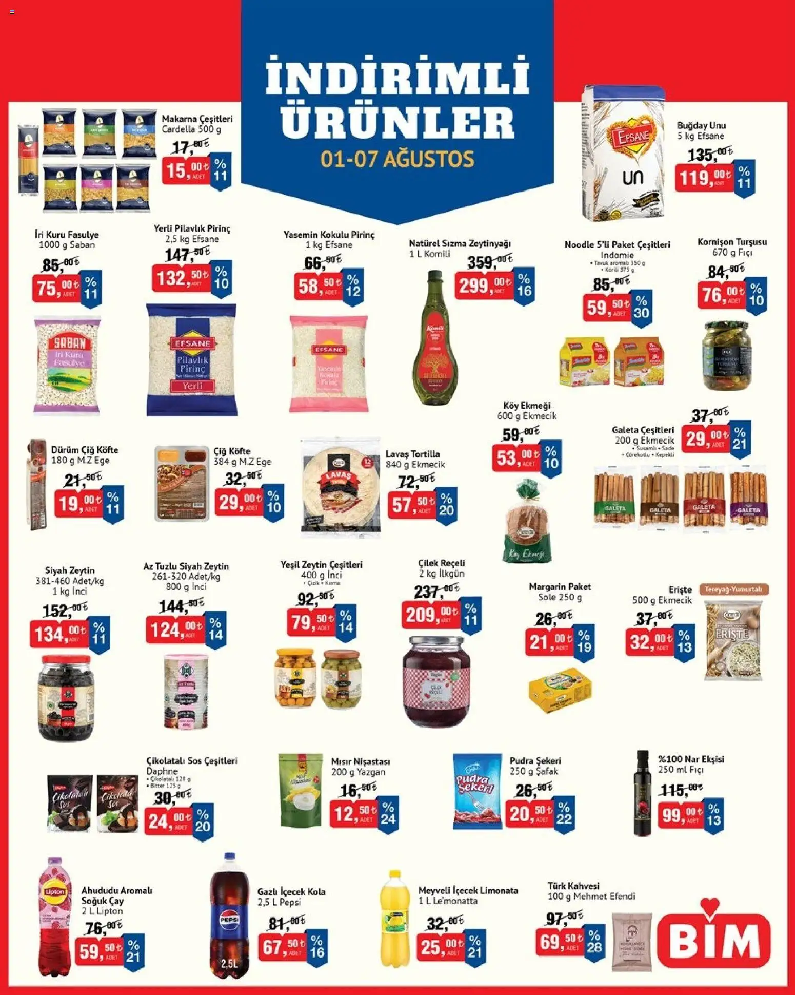 BİM BİM Katalog 01.08.2026 - Broşürünün önizlemesi