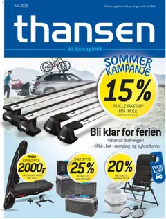 Forhåndsvis THANSEN kundeavis fra butikk THANSEN gyldig fra 26/06/2026