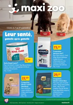 Prévisualisation de Maxi ZOO catalogue du magasin Maxi ZOO formulaire valide 07/09/2026