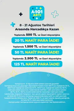 A101 A101 - Arti 08.08.2026 - Broşürünün önizlemesi