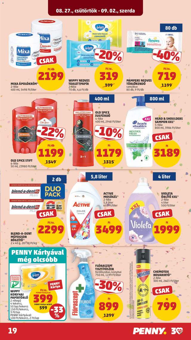 Új Penny akciós újság 08.27.