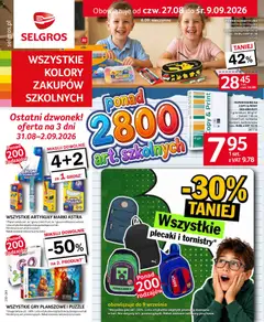 Pogląd gazetki "Selgros cash&carry gazetka - Back to school" ze sklepu Selgros cash&carry ważnej od 27.08.2026