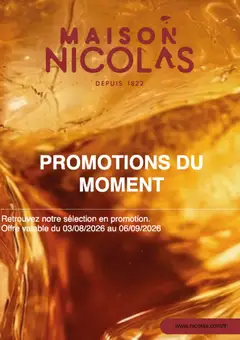 Prévisualisation de Nicolas catalogue du magasin Nicolas formulaire valide 03/08/2026
