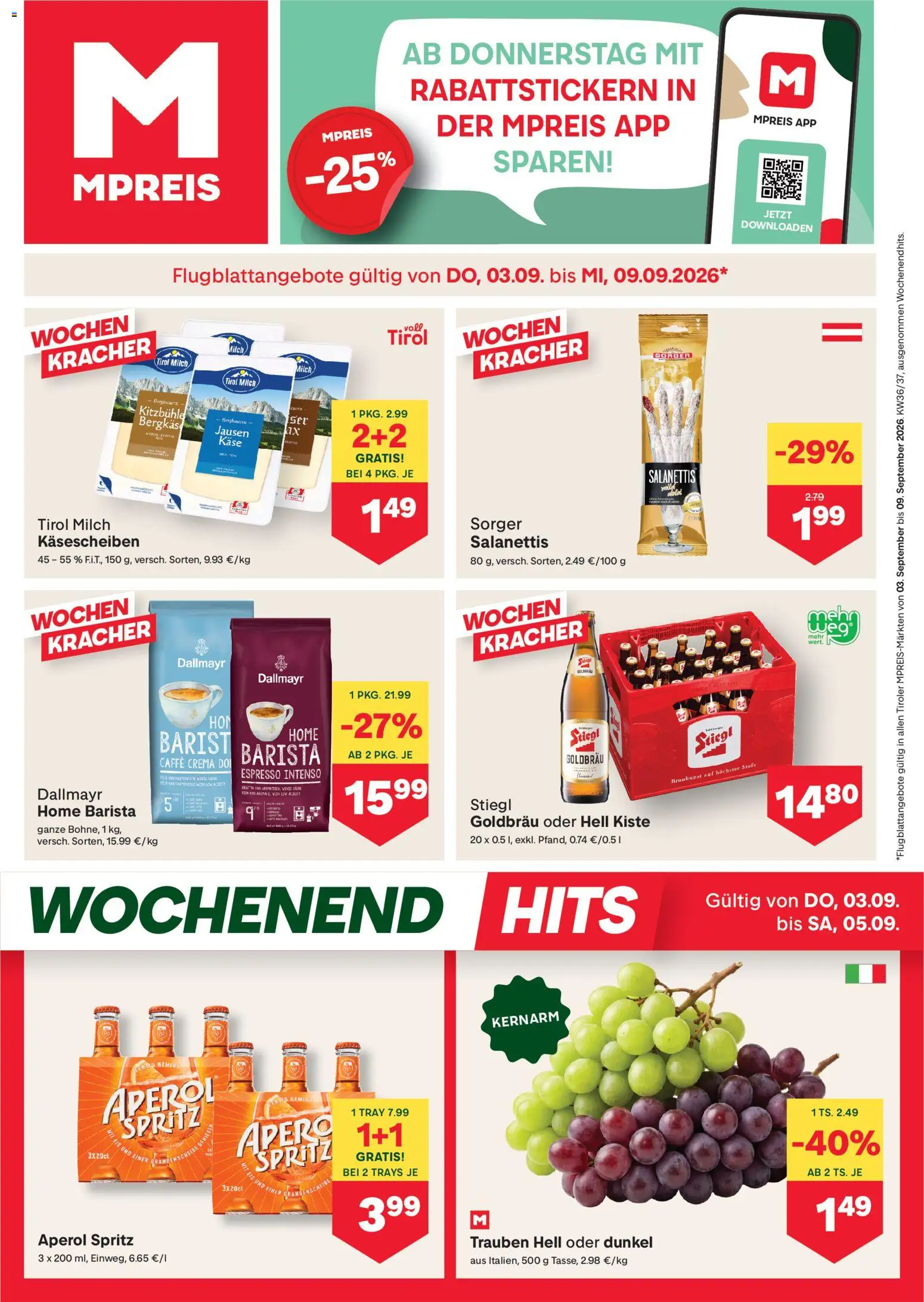 Vorschau der Angebote: MPREIS MPREIS Flugblatt gültig ab 03.09.2026