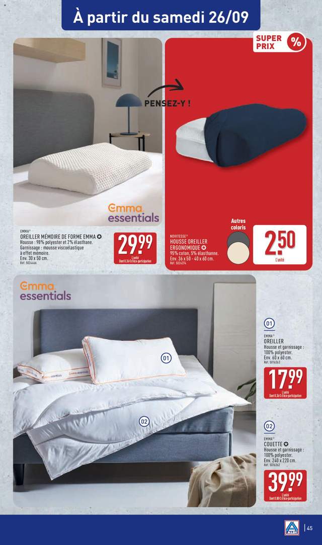 Nouveau catalogue Aldi à partir du 22/09