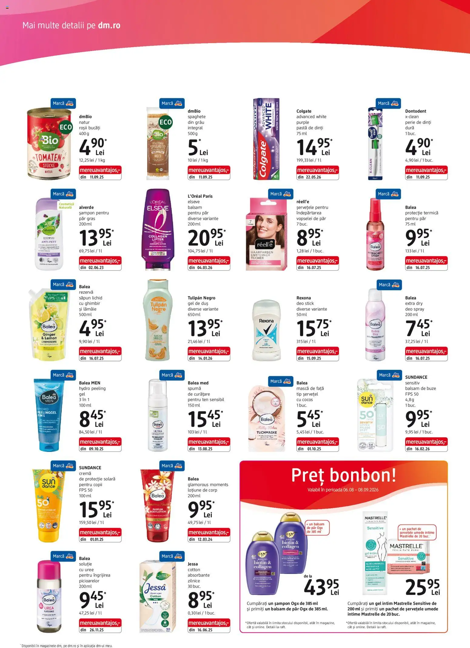 Previzualizarea de cataloage: DM drogeriemarkt DM drogeriemarkt Catalog Express valabil de la 06.08.2026
