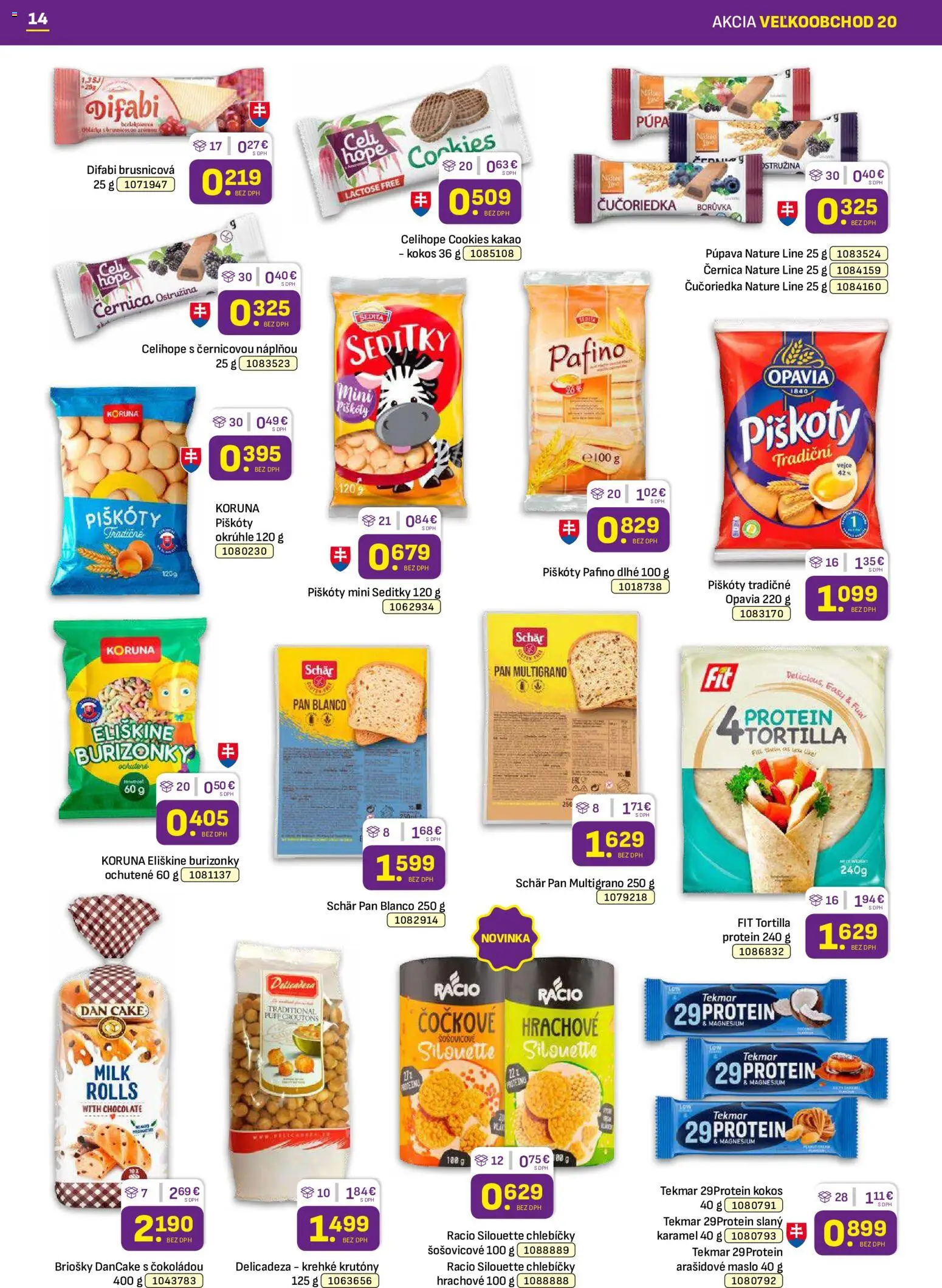 Náhľad Libex letáku platného od 05.10.2026 - Maslo, Protein, Tortilla, Kokos, Kakao, Arašidové maslo, Piškóty