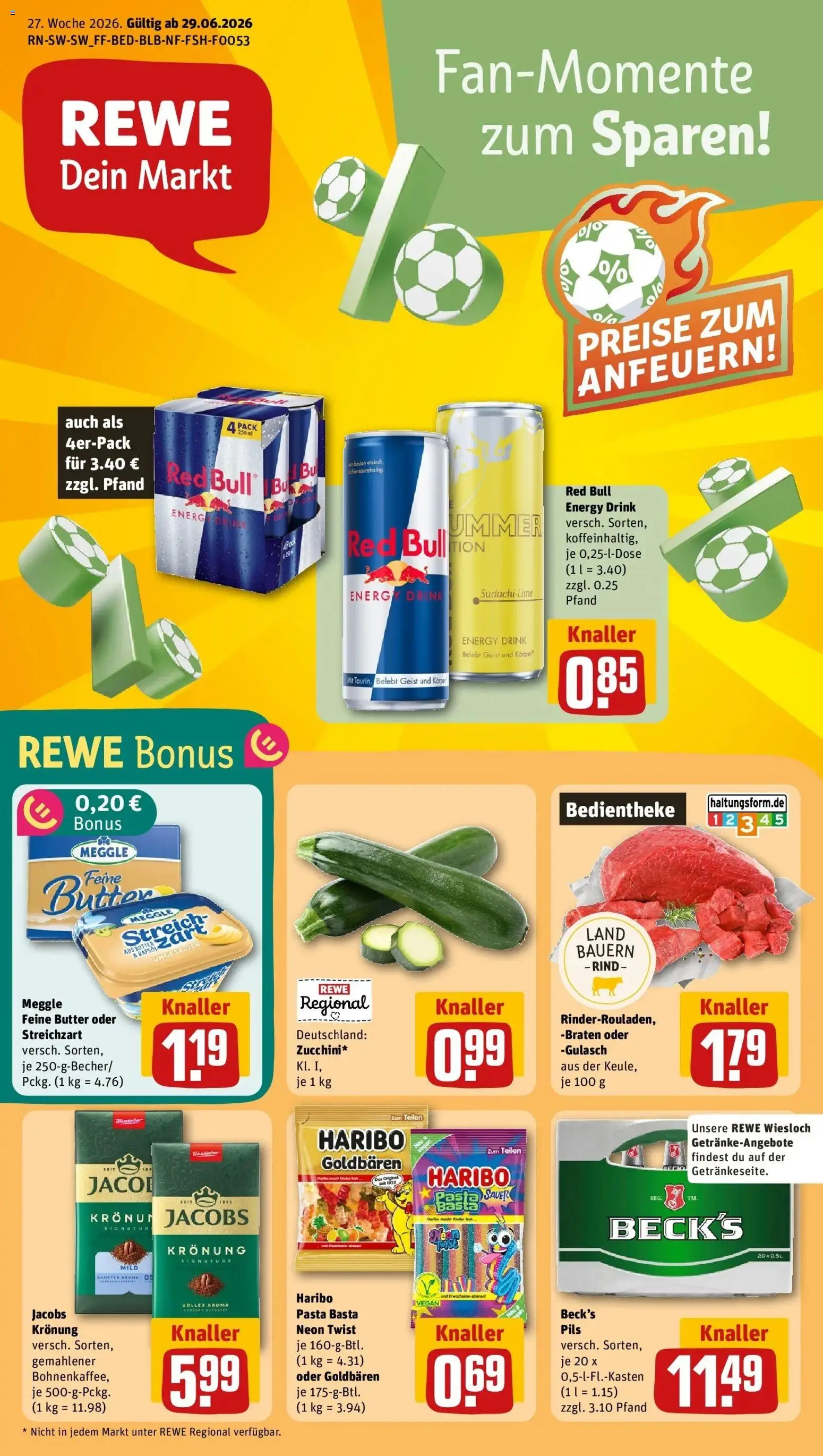 Vorschau von dem Prospekt des Geschäftes Rewe, gültig ab dem 28.06.2026