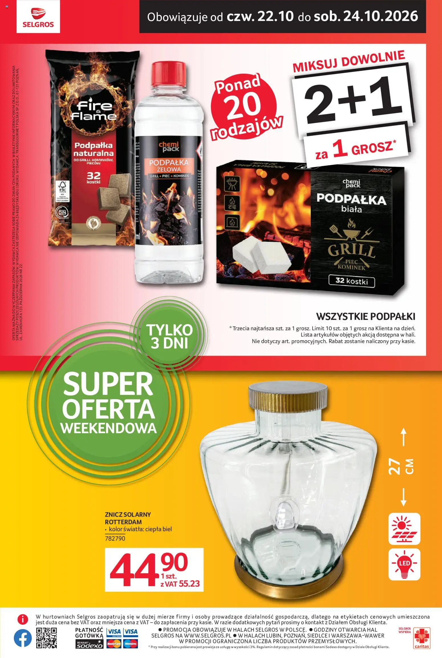 Pogląd gazetki "Selgros cash&carry gazetka - Oferta weekendowa" ze sklepu Selgros cash&carry ważnej od 22.10.2026 - Grill