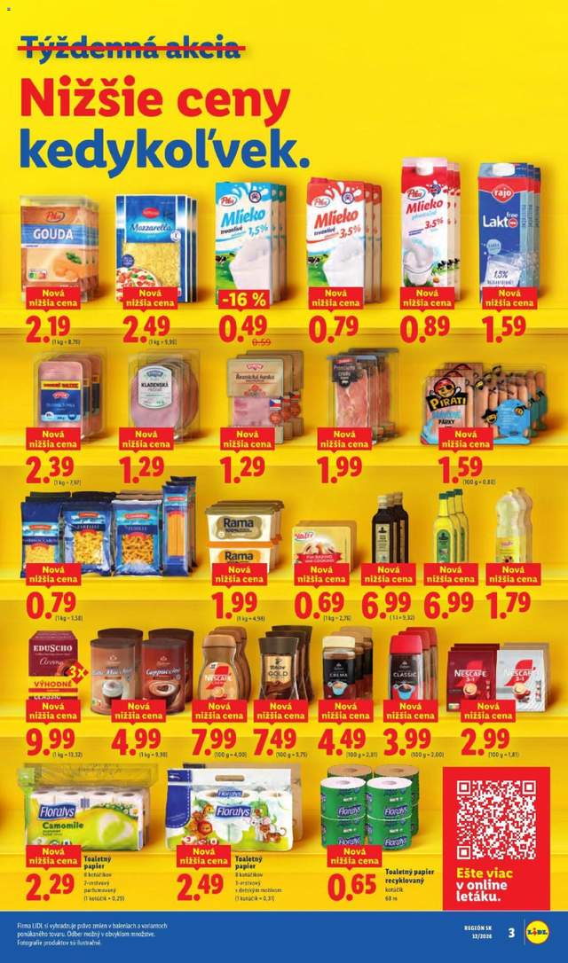 Nový Lidl leták od 03.08.
