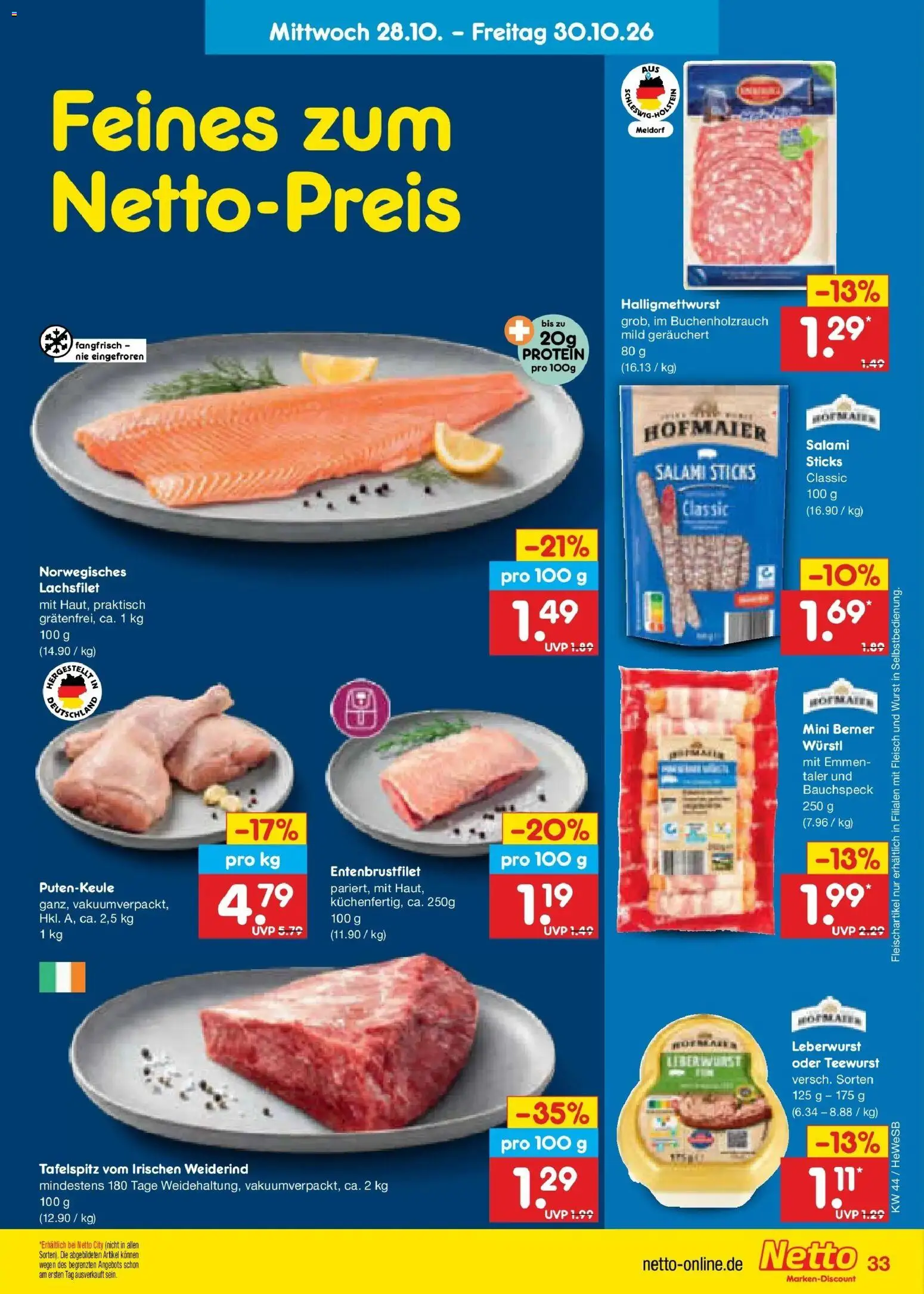Vorschau von dem Prospekt des Geschäftes Netto Marken-Discount, gültig ab dem 26.10.2026
