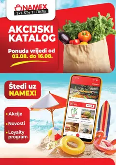 Pregled letka Namex katalog trgovine Namex vrijedi od 03.08.2026