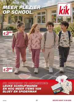 Voorbeeld van KiK Back To School van winkel KiK geldig vanaf 07-08-2026