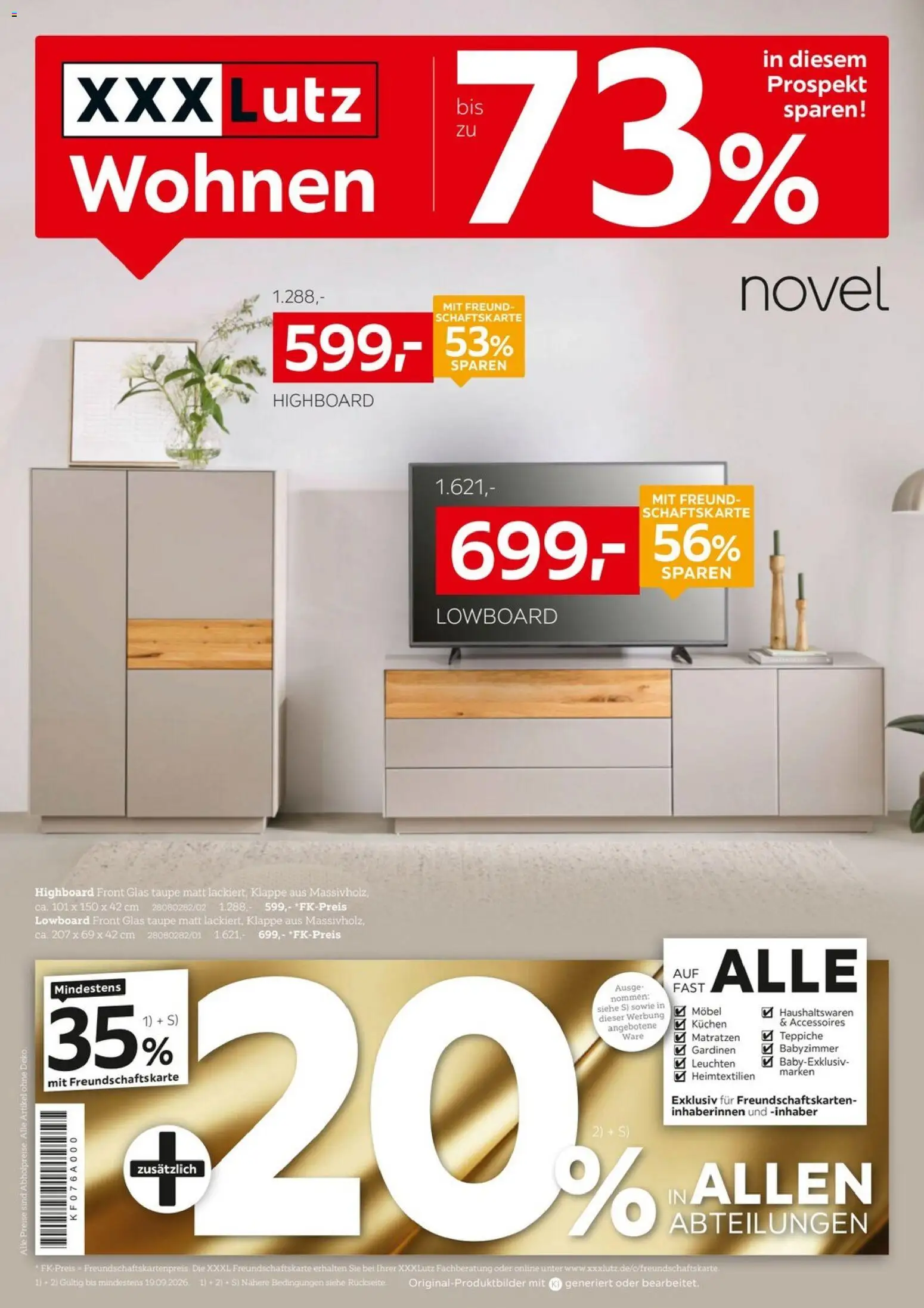 Vorschau von dem Prospekt des Geschäftes XXXLutz, gültig ab dem 05.09.2026