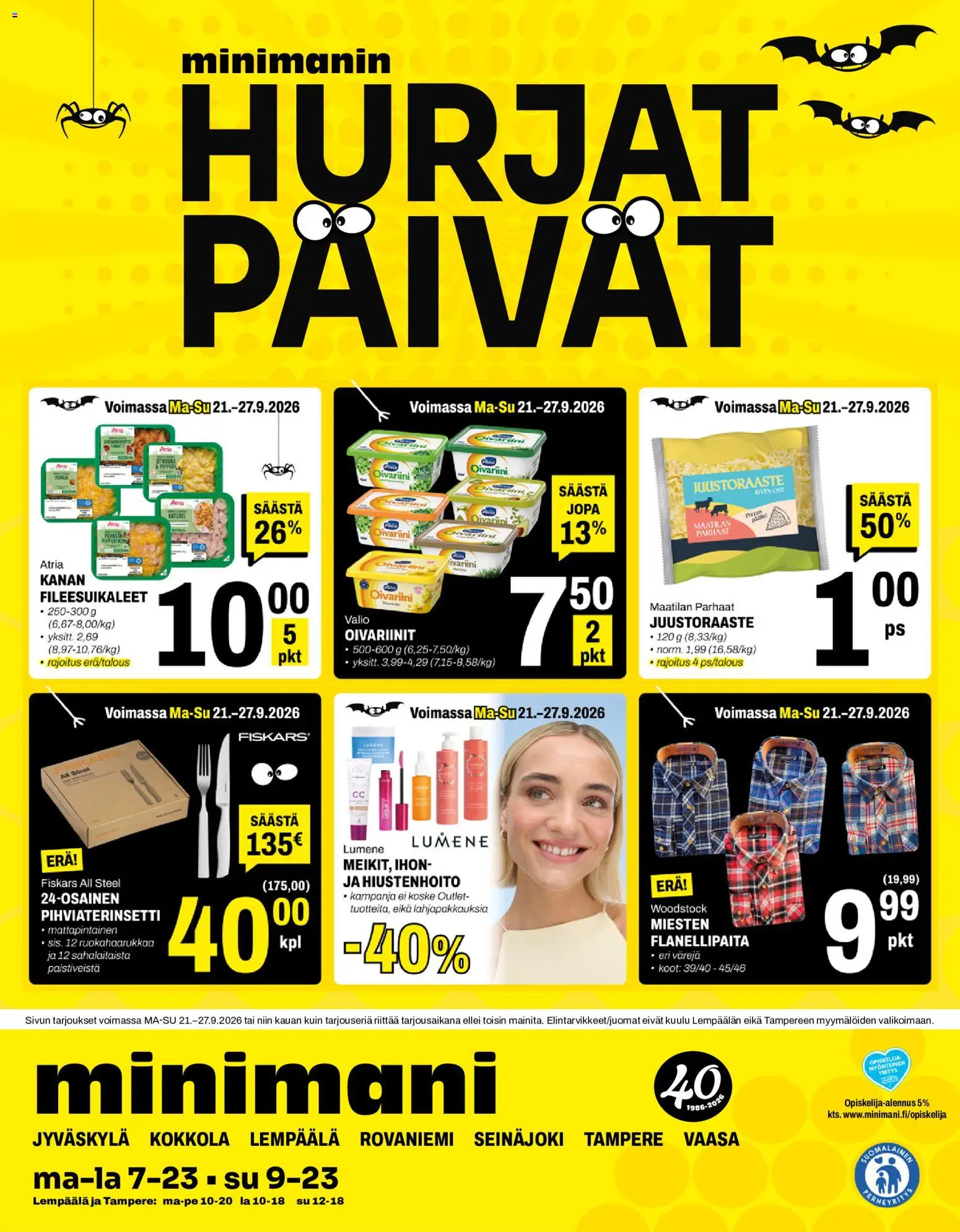 Kaupan Minimani Minimani tarjoukset esikatselu, voimassa 21/09/2026