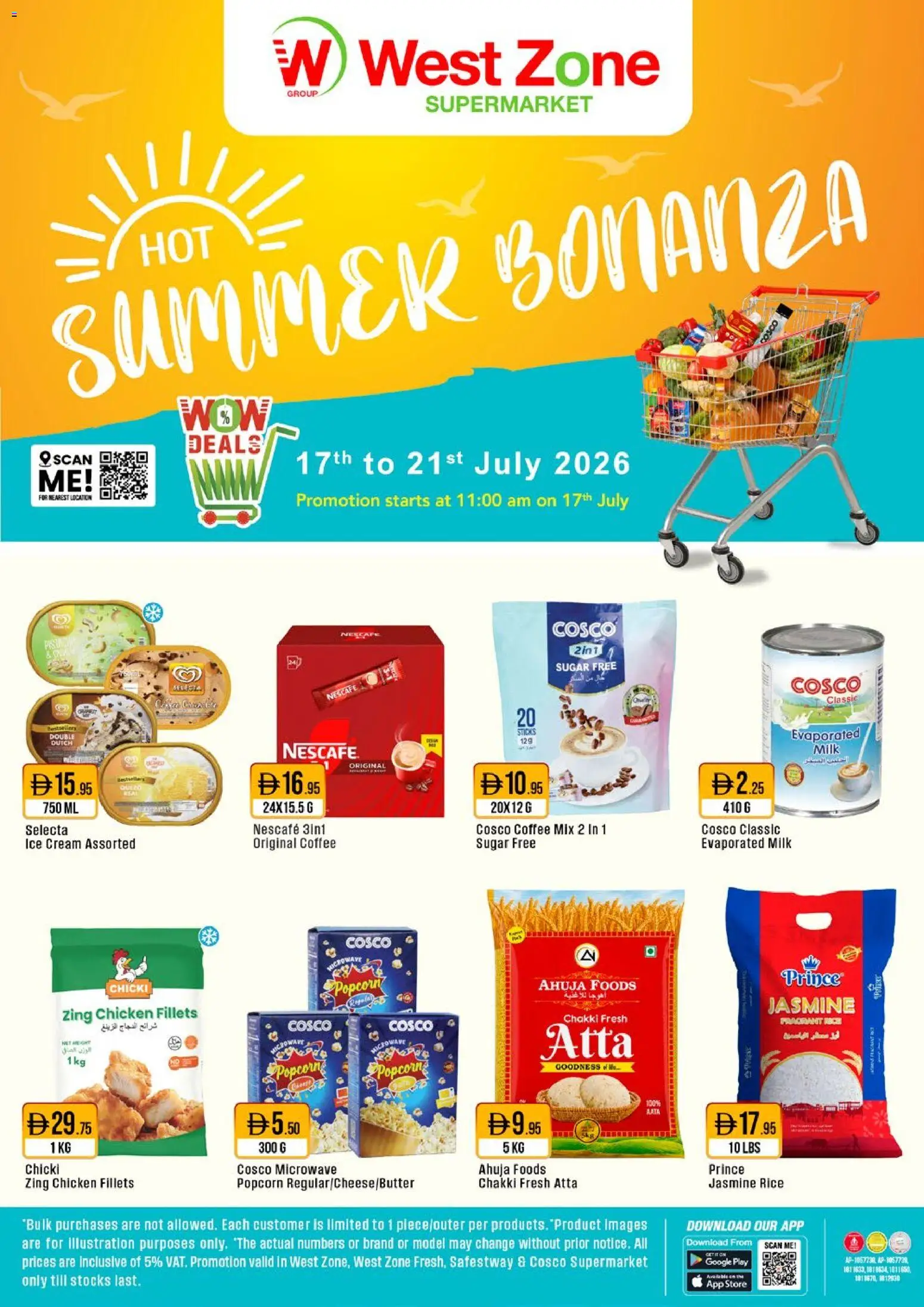 Preview of the catalogue Westzone Supermarket catalogue summer bonanza of store Westzone Supermarket valid from 17 Jul, 2026