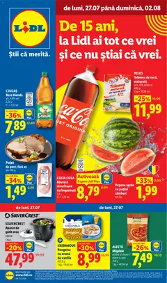 Previzualizarea de cataloage: Lidl Lidl Catalog valabil de la 27.07.2026