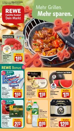 Vorschau von dem Prospekt des Geschäftes Rewe, gültig ab dem 03.08.2026