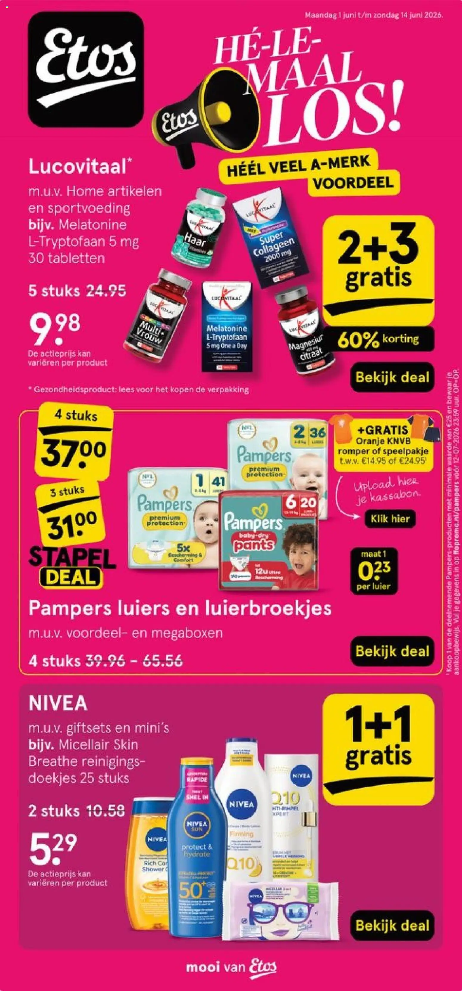 Voorbeeld van Etos folder van winkel Etos geldig vanaf 01-06-2026