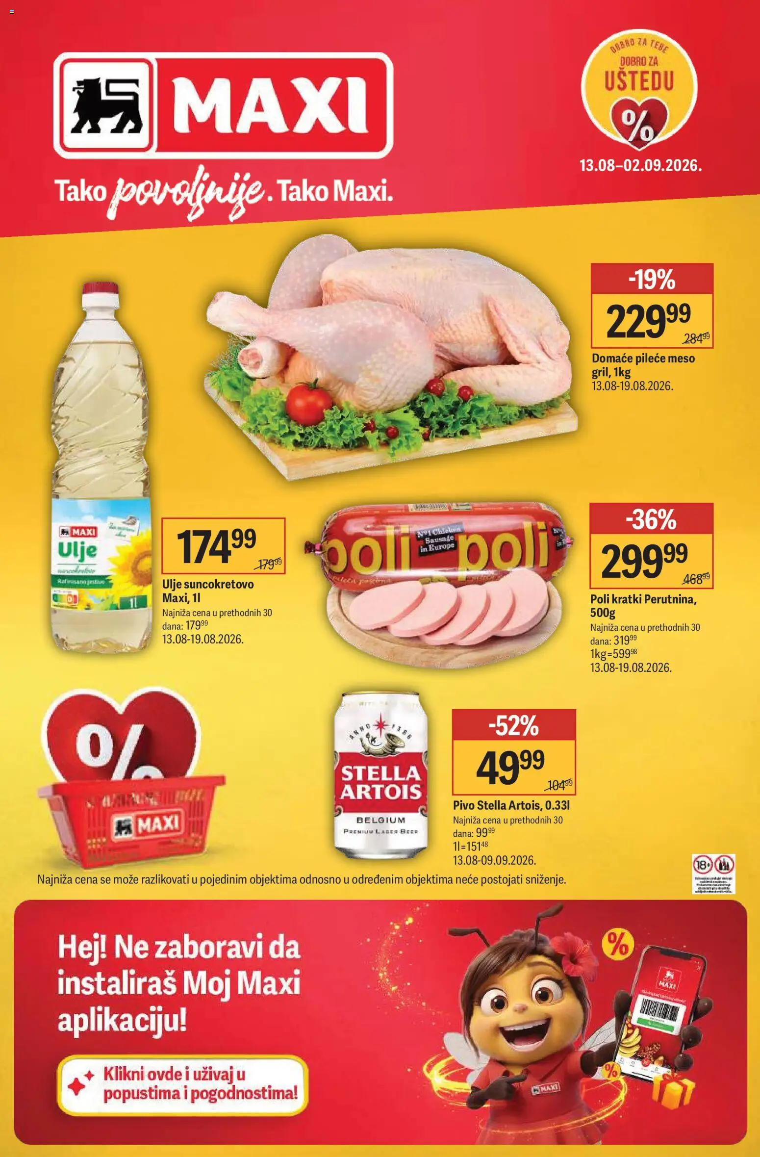 Pregled Maxi kataloga - važi od 13.08.2026