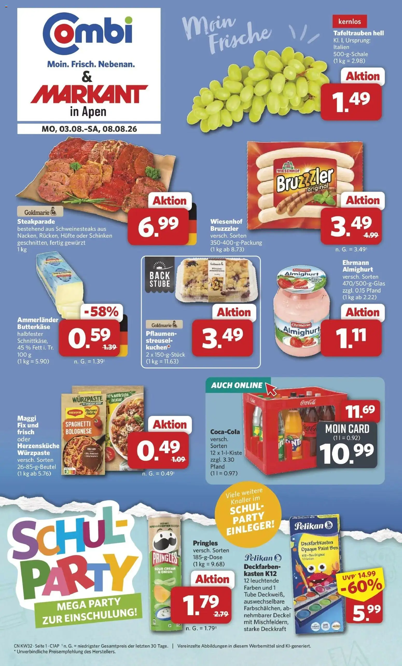 Vorschau von dem Prospekt des Geschäftes Combi, gültig ab dem 03.08.2026