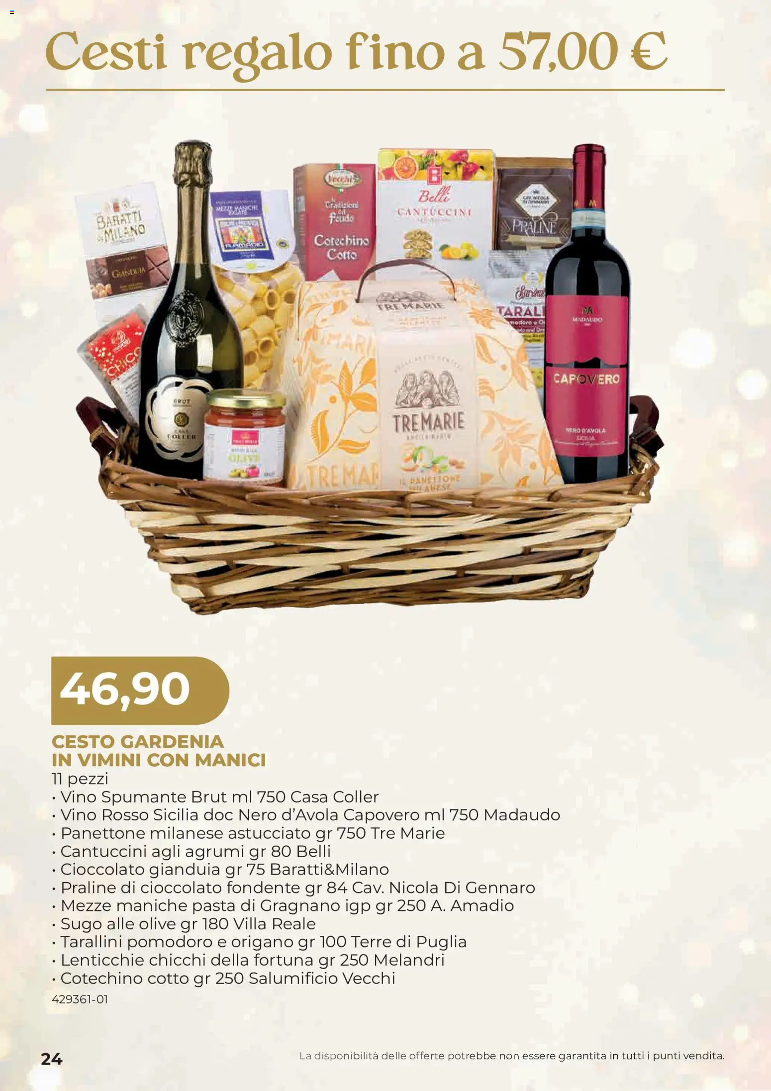 Anteprima dell'opuscolo Sogegross volantino Strenne dal negozio Sogegross valido da 27/10/2026 - Pasta, Vino, Panettone, Pomodoro, Lenticchie, Cotechino, Spumante, Cesti regalo