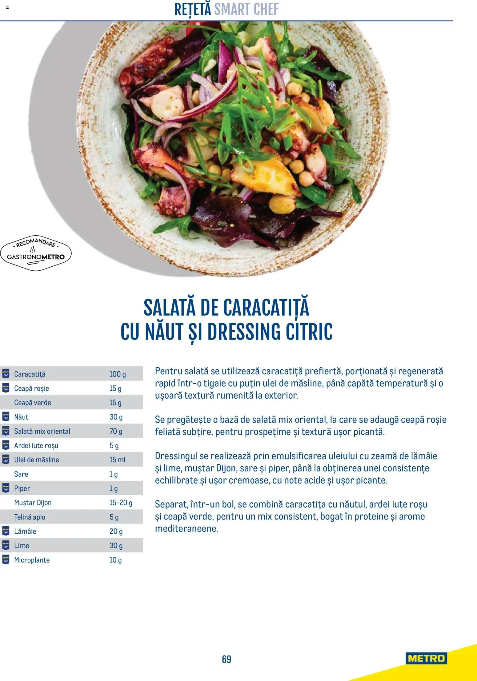 Previzualizarea de cataloage: Metro Metro Catalog Smart Chef valabil de la 21.04.2026 - Ulei, Ulei de masline, Salată, Ceapă, Lime, Tigaie, Muștar, Lămâie