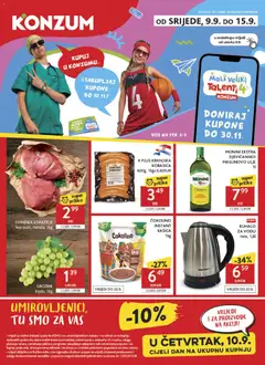 Konzum HR - Konzum HR akciós újság megtekintése, amely érvényes 2026.09.09.-től