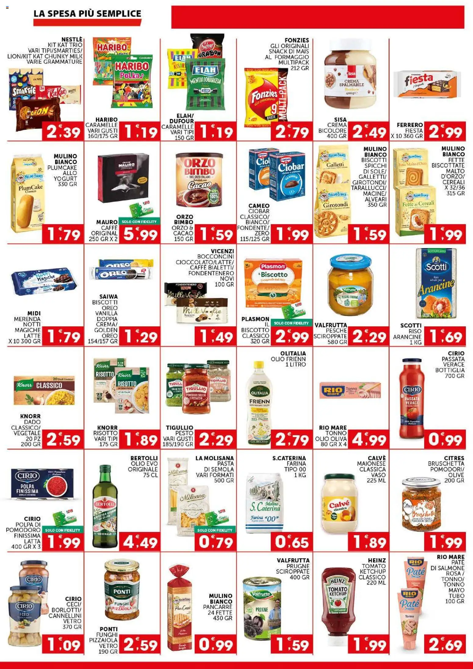 Anteprima dell'opuscolo SISA volantino Issimo dal negozio SISA valido da 29/10/2026 - Caffè, Pomodoro, Plumcake, Olio, Farina, Pomodori secchi, Pesche, La Molisana