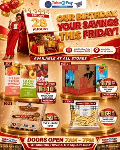 Preview of Take n Pay flyer valid from 28/08/2026