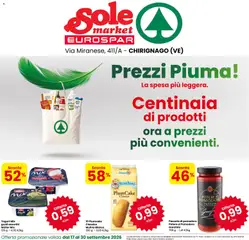 Anteprima dell'opuscolo Eurospar volantino Sole market dal negozio Eurospar valido da 17/09/2026