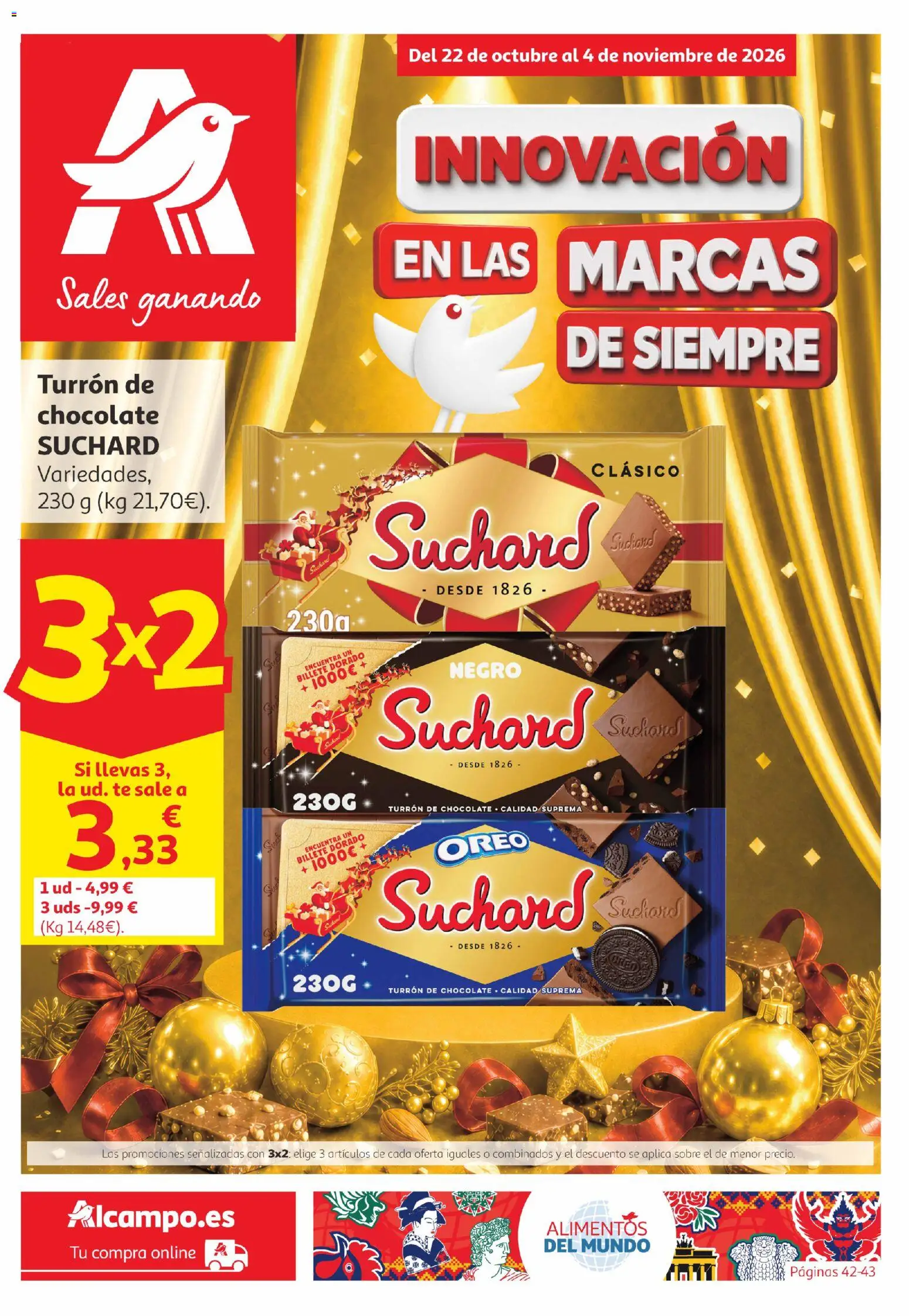 Vista previa del folleto de la tienda Alcampo válido desde el 22/10/2026 - Chocolate, Té, Oreo, Alimentos