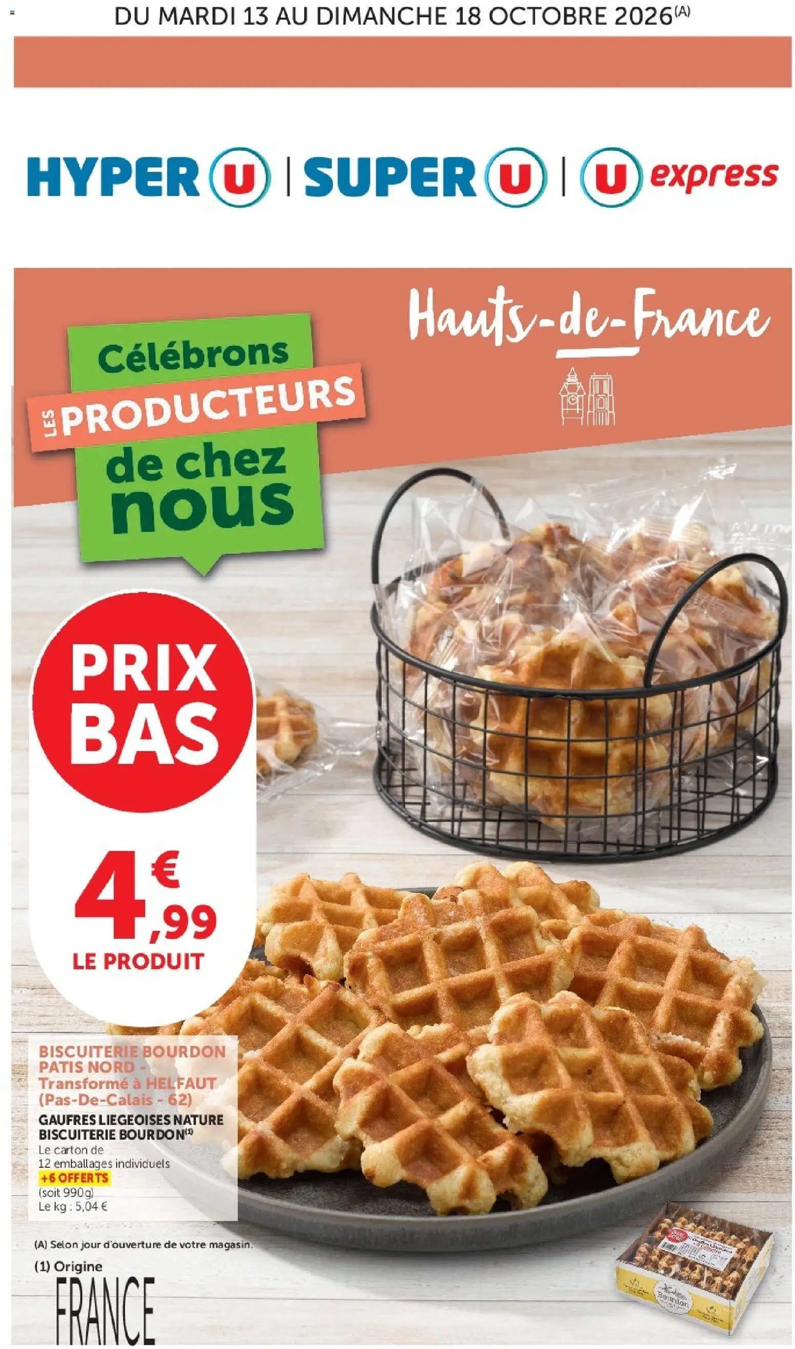 Prévisualisation de Hyper U - Engagés pour soutenir nos partenaires locaux Hauts de France du magasin Hyper U formulaire valide 13/10/2026