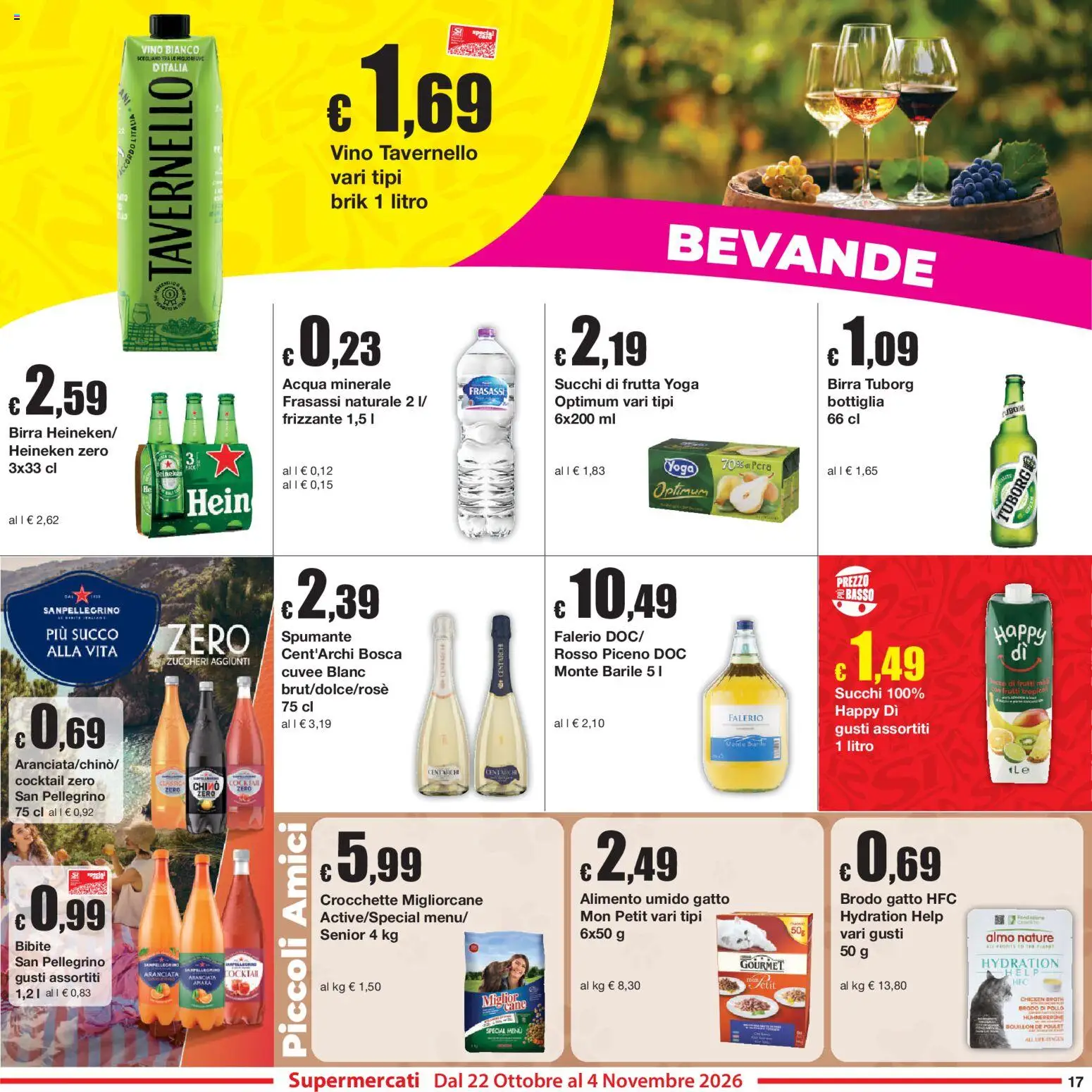 Anteprima dell'opuscolo Sì con Te volantino dal negozio Sì con Te valido da 22/10/2026 - Cocktail, Pollo, Frutta, Acqua minerale, Bottiglia, Spumante, Succo, Bibite