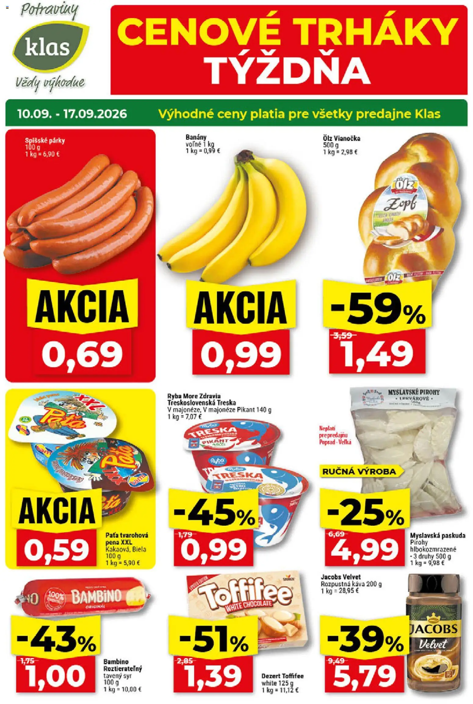 Náhľad Klas letáku platného od 10.09.2026