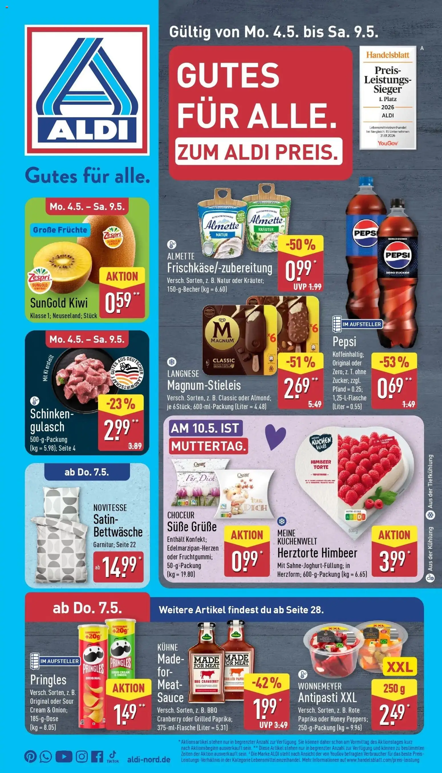Vorschau von dem Prospekt des Geschäftes Aldi, gültig ab dem 03.05.2026