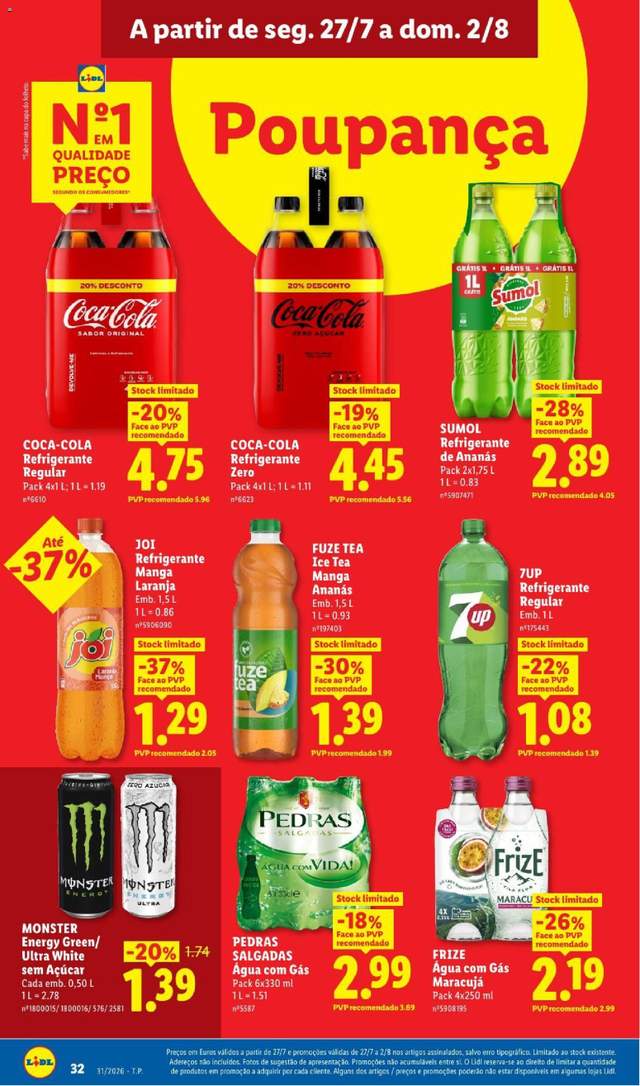 Novo folheto Lidl a partir de 27/07