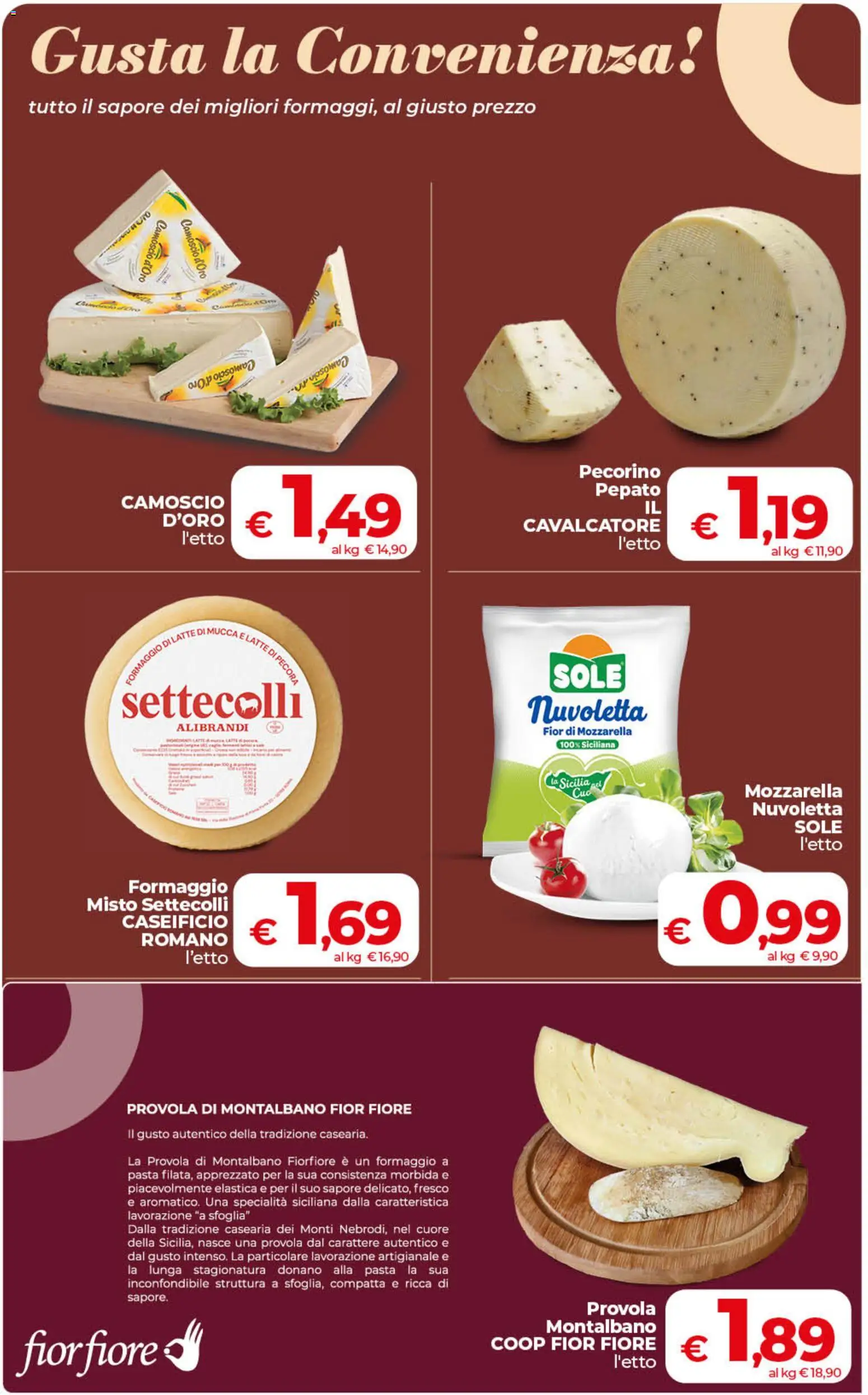 Anteprima dell'opuscolo COOP volantino Superstore Sicilia dal negozio COOP valido da 01/09/2026 - Pasta, Latte, Formaggio, Mozzarella, Provola, Pecorino, Specialità