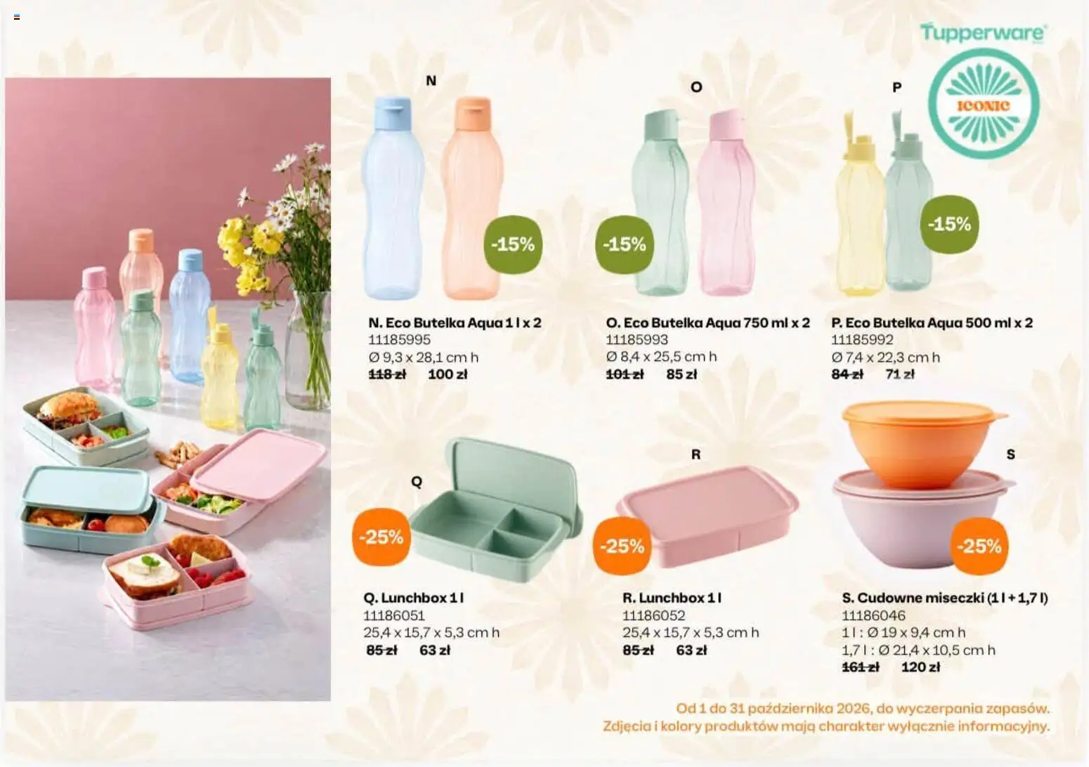 Pogląd gazetki "Tupperware Katalog ICONIC" ze sklepu Tupperware ważnej od 01.10.2026 - Lunchbox